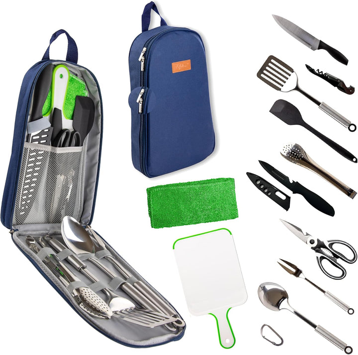 12 Pcs Navy Camp Cooking Utensil Set